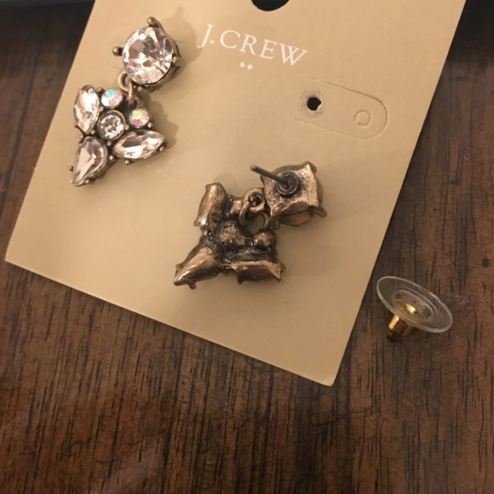 J. Crew Crystal Drop Earrings - Picture 2 of 3